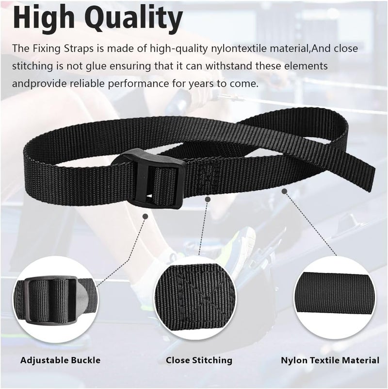 MAGNEECH Ultimate Concept 2 Rower Accessories: Rowing Machine Foot Straps and Bike Pedal Straps, Multifunctional Adjustable Nylon Belt for Foot Strap Replacement, Enhanced Performance - 2 Pack - Image 3